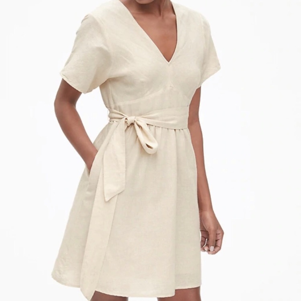 GAP Short sleeve linen dress NWOT